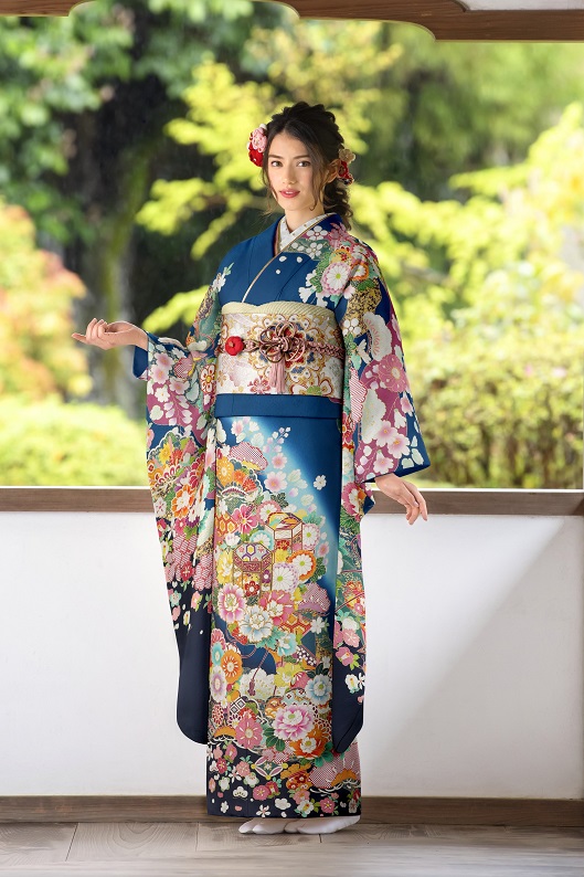 パステルカラーの配色が美しい吉澤振袖