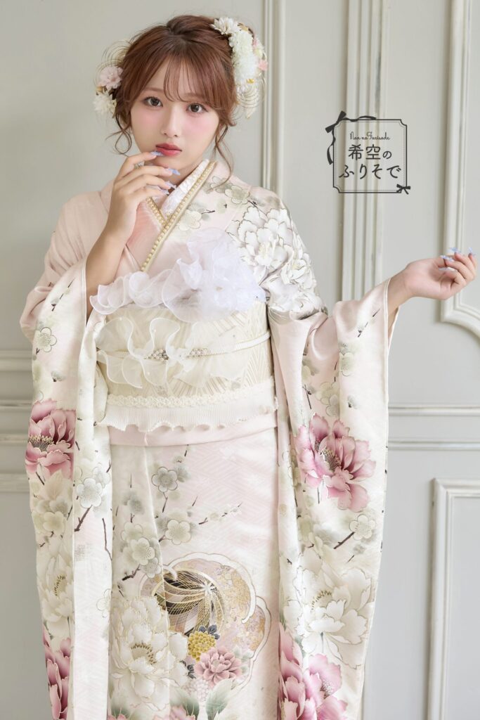 うすピンクの希空（ノア）振袖
