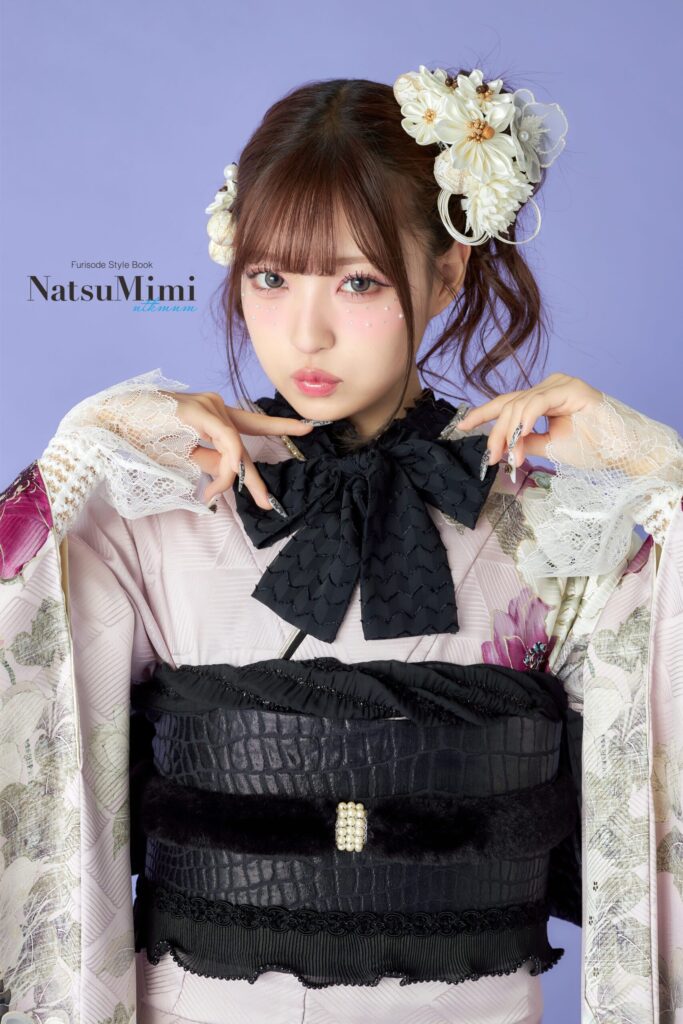 白のカワイイNastuMimi(MINAMI)振袖