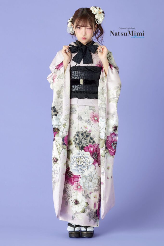 白のカワイイNastuMimi（MINAMI）振袖